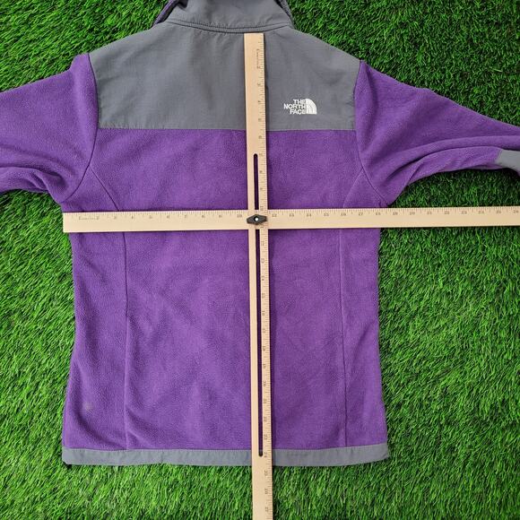 Vintage Y2K North-Face Fleece Jacket Womens S/M 18x25 Purple TNF - Picture 4 of 16